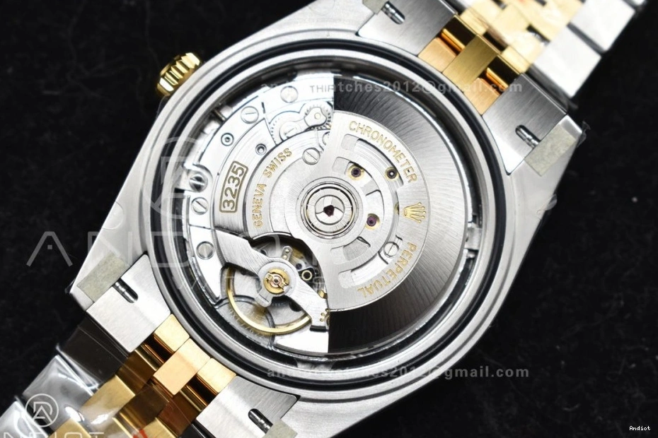 SS VR3235 DateJust Steel Clean Edition YG 41 Bracelet Black 1:1 126333 Stick on Dial Best 904L Jubilee 0425